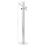 vidaXL Colonne à eau de jardin Aluminium 95 cm