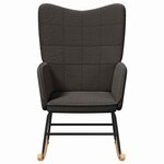vidaXL Fauteuil relaxant Gris foncé 61 x 78 x 98 cm tissu