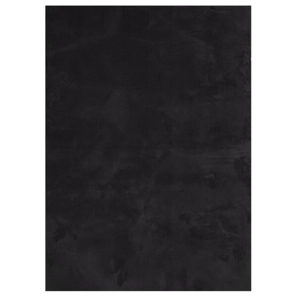 vidaXL Tapis HUARTE à poils courts doux et lavable noir 200x280 cm