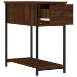 vidaXL Tables de chevet 2Pièces chêne marron 30x60x60cm bois d'ingénierie