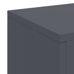 vidaXL Supports de plantes d'extérieur - Ensemble 3 pièces en anthracite