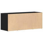 Meuble TV vidaXL Noir Chêne 100x35x40 cm Bois d'ingénierie
