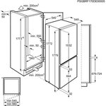 Réfrigérateur congélateur bas - ELECTROLUX - 367L (195 + 72) - Froid Statique- L 55 x H 178 cm