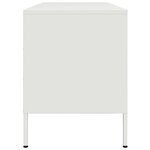 vidaXL Meuble TV blanc 100 5x39x50 5 cm acier
