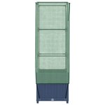 vidaXL Jardinière surélevée avec housse aspect rotin 40x40x139 cm