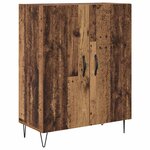 vidaXL Haut Armoire Bois Ancien 69 5 x 34 x 180 cm Bois d'ingénierie