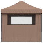 vidaXL Tente de fête Marron 279 x 410 x 315 cm Tissu Oxford