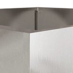 vidaXL Jardinière argenté 42x40x39 cm acier inoxydable