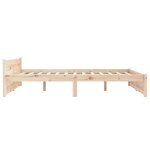 vidaXL Cadre de lit Bois massif 140x190 cm