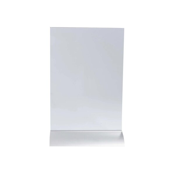 Porte-visuel Vertical Pied Aluminium A5 - Cristal - Exacompta