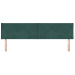 vidaXL Tête de lit blocs diamants 180 cm en velours vert foncé