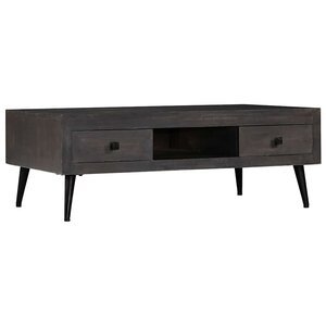vidaXL Table basse bois de manguier massif 100x60x35 cm