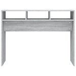 vidaXL Table console Sonoma gris 105x30x80 cm Bois d'ingénierie