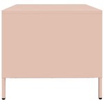 vidaXL Meuble TV rose 68x50x43 5 cm acier laminé à froid