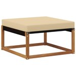 vidaXL Ensemble de canapés d'extérieur 4 pc Naturel et Beige