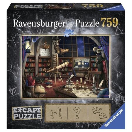 Escape puzzle - observatoire astronomique - ravensburger - puzzle escape game 759 pieces - des 14 ans