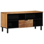 Meuble TV vidaXL 100x33 5x46 cm en Bois Massif d'Acacia
