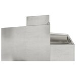vidaXL Planteur 80x80x50 cm en inox