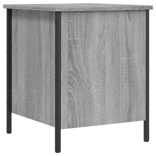 vidaXL Banc de rangement sonoma gris 40x42 5x50 cm bois d'ingénierie