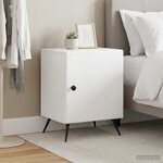 vidaXL Cabinet de chevet 2 pc Blanc 43 x 34 5 x 50 cm