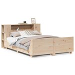 vidaXL Cadre de lit sans matelas 150x200 cm bois de pin massif