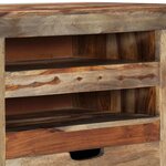 vidaXL Buffet Gris 100x30x50 cm Bois massif