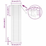 vidaXL Store de Fenêtre avec des rideaux Gris foncé Aluminium