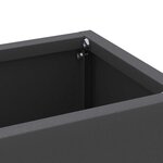 vidaXL Porte-parapluie avec stockage Noir 28 x 12 x 41 cm Acier
