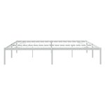 vidaXL Cadre de lit métal sans matelas blanc 200x200 cm