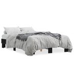 vidaXL Cadre de lit sans matelas noir 135x190 cm