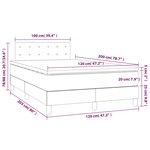 vidaXL Sommier à lattes de lit et matelas Vert foncé 120x200cm Velours