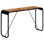 vidaXL Table console 140 x 35 x 76 cm Bois de manguier massif brut