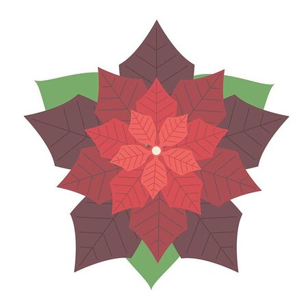 6 matrices de découpe Etoile de Noël 10 8 cm