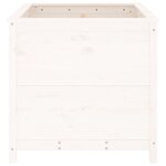 vidaXL Jardinière blanc 82 5x82 5x78 cm bois massif de pin