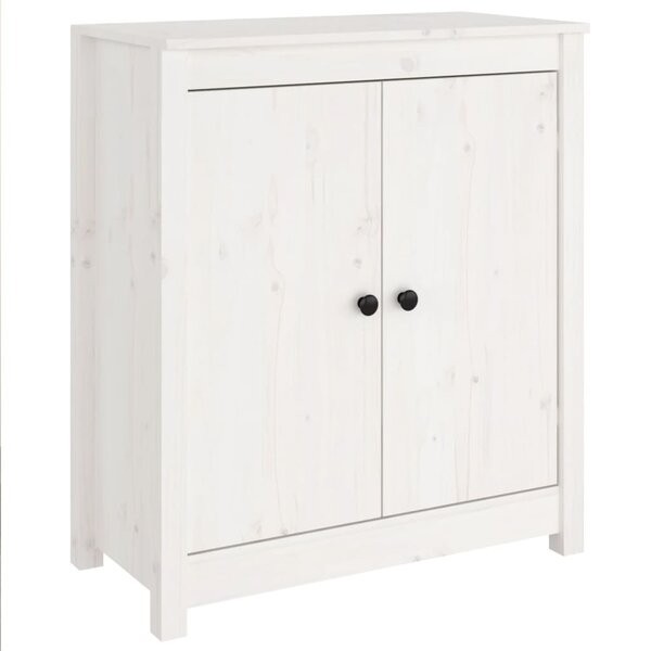 vidaXL Buffet blanc 70x35x80 cm bois massif de pin