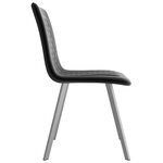 Vidaxl chaises de salle à manger 6 pièces noir velours