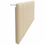 vidaXL Coussin de tête de lit Hanko crème 160 cm tissu