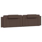 vidaXL Cadre de lit Viana sans matelas marron 200x200 cm similicuir