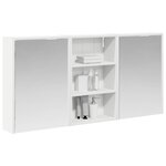 vidaXL Ensemble de Meubles de Salle de Bain 3 Pièces 126 x 16 x 62.5 cm