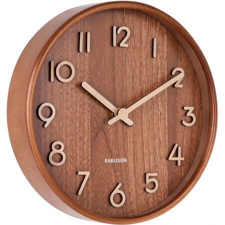 Horloge en bois pure 22 cm