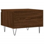 vidaXL Tables basses 2 Pièces chêne marron 50x46x35 cm bois d'ingénierie
