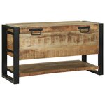 vidaXL Coffre de rangement 80x35x45 cm Bois de manguier brut