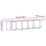 Ensemble de jardin de 22 pièces vidaXL avec coussins en acier et textilène