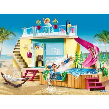 Playmobil - 70435 - bungalow avec piscine - La Poste