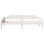 vidaXL Cadre de lit sans matelas blanc 80x200 cm bois massif de pin