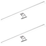 vidaXL Lampes de miroir 2 Pièces 8 W Blanc froid