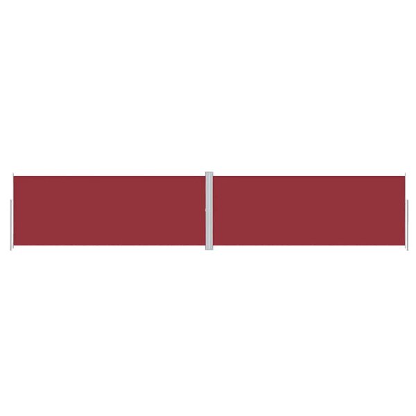 vidaXL Auvent latéral rétractable Rouge 200x1000 cm