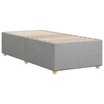 vidaXL Cadre de lit sans matelas gris clair 80x200 cm tissu