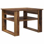vidaXL Table basse Bois ancien 64 x 54 x 44 cm Bois d'ingénierie