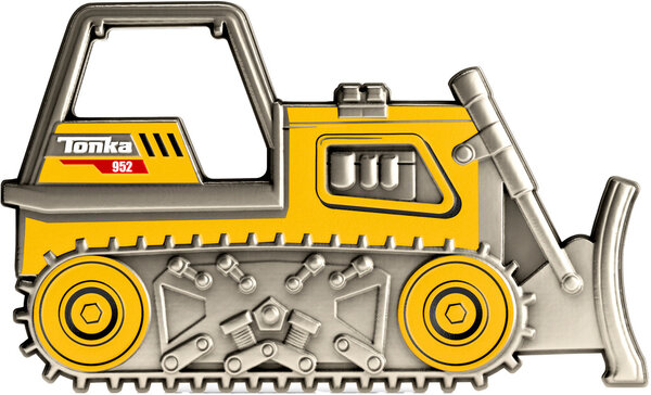 Monnaie BULLDOZER Tonka 1 Oz Argent 2$ Niue 2026
